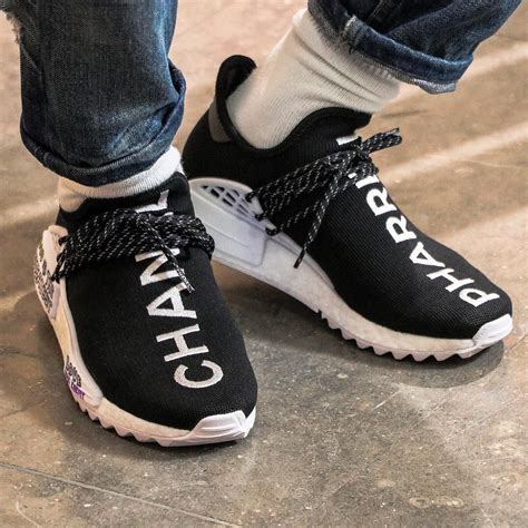 human race trail chanel and pharrell nmd 11 135|pharrell Chanel NMD shoes.